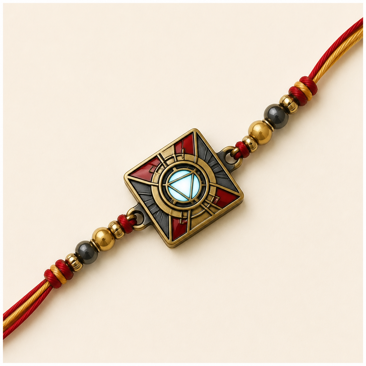 The Invincible Arc Reactor Premium Superhero Rakhi Box (Set of 3)